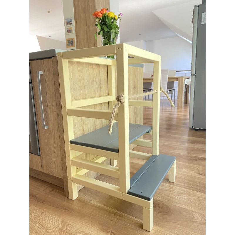 👶 Montessori učiaca veža pre bezpečné objavovanie a pomoc v kuchyni ✨