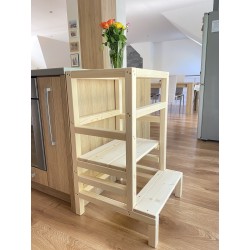 👶 Montessori učiaca veža pre bezpečné objavovanie a pomoc v kuchyni ✨