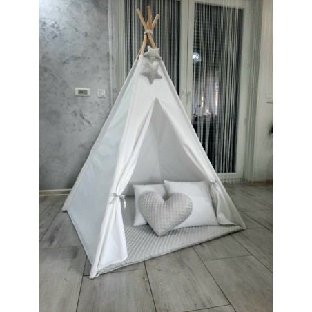 Teepee bielo - šedý