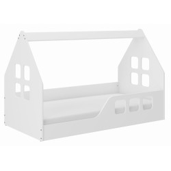 Domčeková nízka posteľ pre deti bez úložného priestoru .