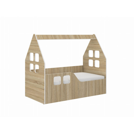 Domčeková posteľ pre deti MDF 140x70 a 160x80 dub sonoma