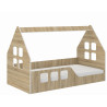 Domčeková nízka posteľ pre deti bez úložného priestoru farba dub sonoma