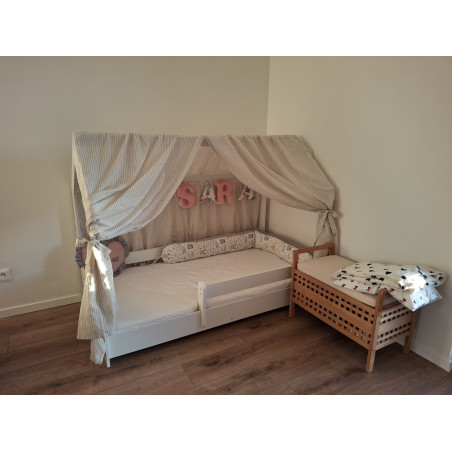 Domčeková posteľ pre deti Happy 160x80 180x80 Biela