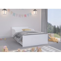 Detská posteľ PUFI Biela so zásuvkou a matracom 160x80 / 180x90