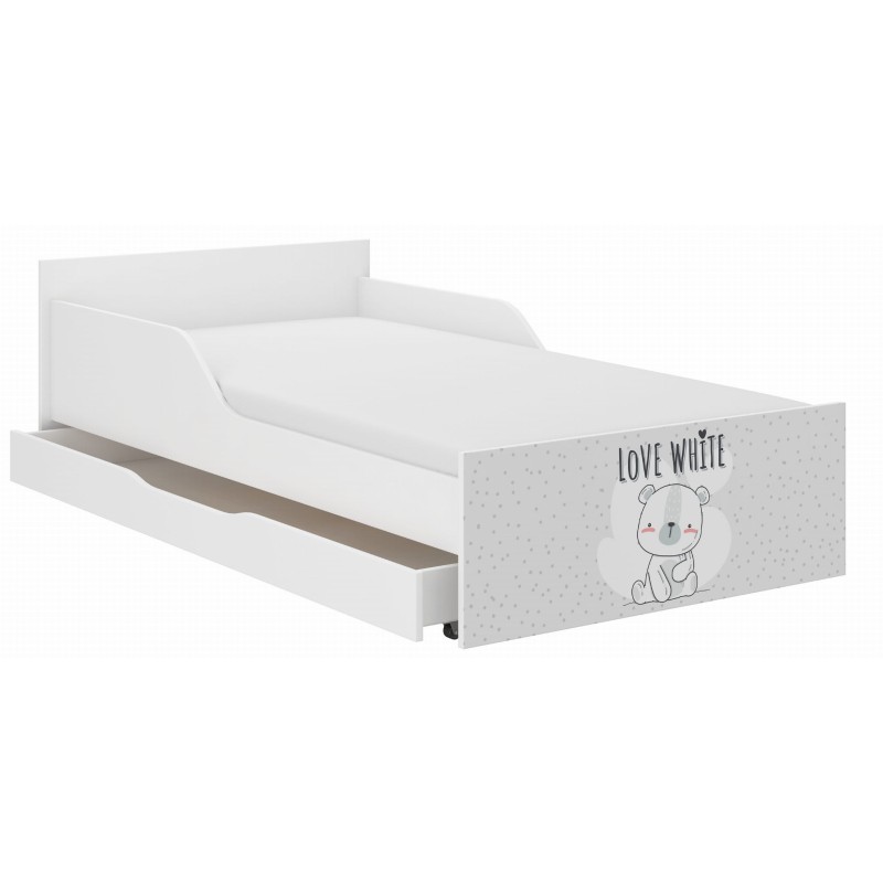 Detská posteľ so zásuvkou a matracom - posteľ pre deti 160x80 / 180x90