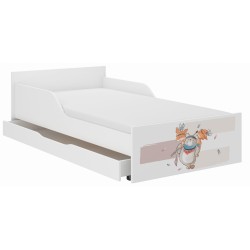 Detská posteľ so zásuvkou a matracom - posteľ pre deti 160x80 / 180x90