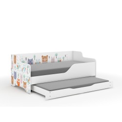 Detská posteľ s prísteľkou 160x80 Lilu + 2 matrace
