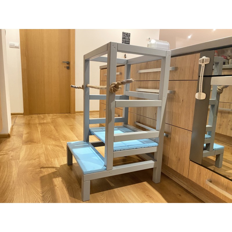 👶 Montessori učiaca veža pre bezpečné objavovanie a pomoc v kuchyni ✨