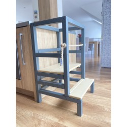 👶 Montessori učiaca veža pre bezpečné objavovanie a pomoc v kuchyni ✨