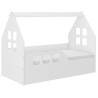 Domčeková posteľ pre deti MDF 140x70 a 160x80 biela